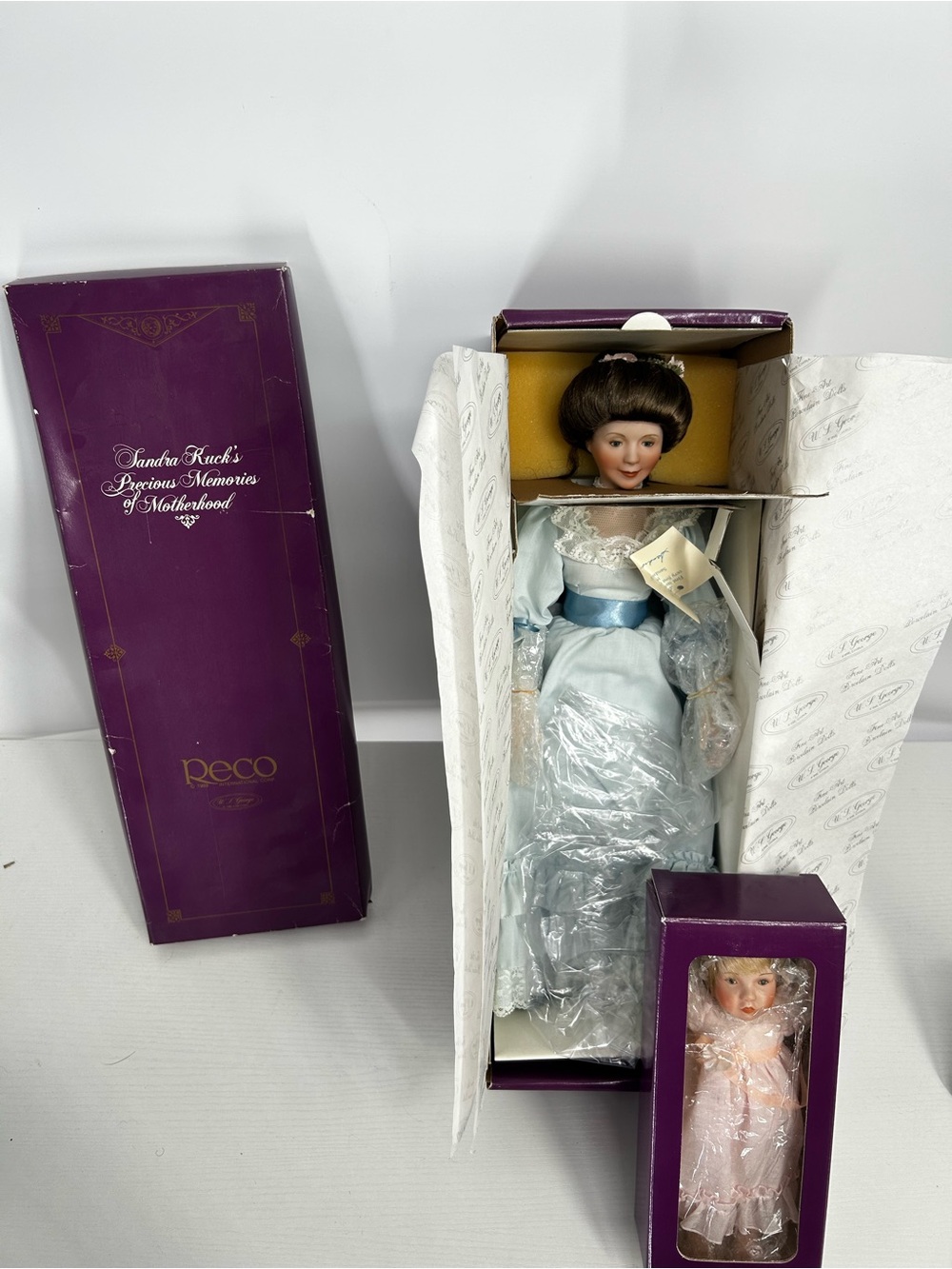Sandra Kuck Precious Memories of Motherhood China Doll “Loving Steps” 1989 Reco